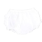 Ruffle Buttsラッフルバッツ Bloomers ブルマ White w/White Bow RuffleButt ホワイト（ホワイトボウ付） フリフリブルマ [並行輸入品]
