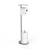 OVO Toilet Caddy with Tray, Polished Nickel [並行輸入品]