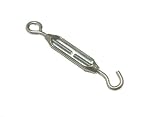 100 xターンバックルワイヤStrainer Tensionerフック – Eye亜鉛メッキ5 mm