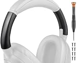 SOULWIT ヘッドバンド サイドカバー スライダー for Sony ULT WEAR/WH-ULT900N (WHULT900N) Over-Ear Noise Cancelling Bluetooth ヘッドセット 用 アウター＆インナー 調整 側面 スライダー ヘッドバンド 交換 パーツ 部品 修理 互換性 キット - ブラック