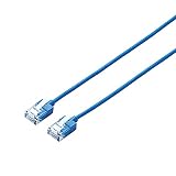 エレコム LANケーブル CAT6A 7m スーパースリム ブルー LD-GPASS/BU7