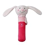 Honel 赤ちゃん スティックガラガラ　にぎにぎ ふわふわ オーガニックコットン おもちゃ 可愛い ウサギ