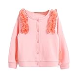 enchante petit(アンシャンテ プティ) キッズ 子供 チュールフリルデザインカーディガン ≪全6色≫ 90cm #ライトピンク