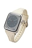 エレコム アップルウォッチ Apple Watch バンド 【41mm 40mm 38mm / SE2 SE 8 7 6 5 4 3 2 1 対応】 革 レザー TPU スリム グレージュ AW-41BDLHVJGY