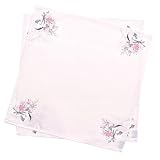 スタイルデコール(STYLE Decor) テーブルナプキン/トーション 2枚セット リリーフラワー 布巾 ふきん ナフキン カラーナプキン 厚手 食器拭き W5105100