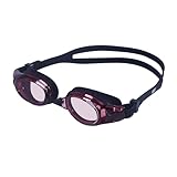 [ＡＸ] 水泳 ゴーグル 大人 スイミングゴーグル 水中メガネ UVカット 曇り防止 ケース付き フリーサイズ (レッド)