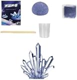 Klivex結晶育成キット 結晶成長ラボ 水晶栽培 科学実験キット クリスタル成長キット クリスタルを素早く成長 教育実験プロジェクトおもちゃ (大成長結晶 1個 [ブルー]結晶)