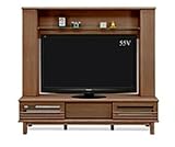 北欧風 2色対応 170cm幅ハイタイプテレビボード 55インチ対応 (ブラウン)