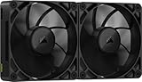 CORSAIR iCUE LINK RX140 MAX スターターキット 140mm PWM PCケースファン 30mm厚 デュアルパック（iCUE LINKシステムハブ付属） ブラック CO-9051044-WW