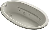 KOHLER K-1164-S1-G9 Sunward ExoCrylic Drop-In Whirlpool with End Drain, Sandbar, 72 x 42-Inch [並行輸入品