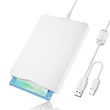 フロッピーディスクリーダー フロッピーディスクドライブ 外付け USB 3.5インチポータブルフロッピーディスクドライブ 1.44MB FDD 読み取り PC用 Windows11/10/8/7 WindowsXP Vista対応 (USBC付き)