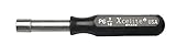 Xcelite P6 Compact Standard Nutdriver with Drilled Shaft, 3/16' Hex, 1-9/32' Working Length, Black H