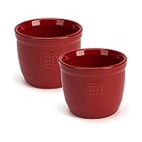 Emile Henry Set 2 x Ramekin Dish No 8, Burgundy, 8.5x8.5x7 cm,