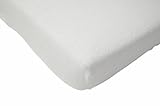 Jollein Fitted Sheet Flannel (75 x 150 cm, White) by Jollein