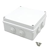 (TUISKU) ジャンクションボックス 電気ボックス 150×150×70mm 接続箱 接続 端子 中継 防塵 (A)