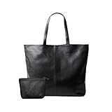 [ゴールドメン] GOLDMEN トートバッグ ビジネスバッグ 革 レザーGB1005 ブラック (マグネットタイプ)