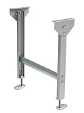 オークラ輸送機 グラビティコンベヤ用固定脚 スチール製 フレーム内幅400mm用 脚高1100mm RSJ400-1100S