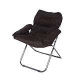 Zhi lian® 茶色の怠惰なソファの折りたたみ式の椅子のリクライニングチェア調節可能な高さソファークッション