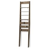 フリーラック ハンガーラック ディスプレイラック 薄型収納 収納棚 小物入れ 収納家具 ラック SR-0410 おしゃれ シンプル ブラウン 茶 幅44.4cm