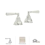 Rohl a1911lmpn a7922lmpn a1911lm Palladianペア1 / 2 "ホットとコールドのサイドバルブのみwithメタルレバー、ポリッシュニッケル