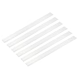 uxcell アルミフラットバー 6本セット 厚み2mm 幅25mm 長さ305mm アルミ平角棒 工業・建築向け金属平板 シルバー 切削 穴あけ 加工容易 DIY 補修 補強金具 止め金具 ホビー用