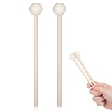 Toyvian マレット 木琴 バチ ドラムマレット 木製スティック 子供用 リズム 打楽器 パーカッション ウッドスティック 交換用 チャイム ベル 編鐘用 2個 握りやすい 軽量