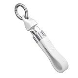 ENDLESSHINE ショート USB C ケーブル 5.11 インチ PD 240W 1 パック キーチェーン コード USB 4.0 40Gbps 8K 60Hz ビデオ ディスプレイ Thunderbolt 3/4 MacBook Android Auto 外付け SSD Type C 用 (ホワイト)