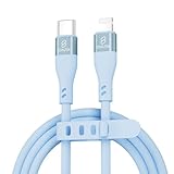 OKUTA 充電 ケーブル 充電コード 急速充電 Type-C ライトニング ケーブル 充電器 for iphone 純正 シリコンケーブル スマホ MFi認証 (ブルー, 1m)