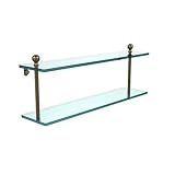 Allied Brass MA-2/22-ABR 22 by 5-Inch Glass Shelf by Allied Brass