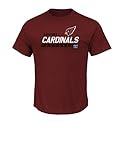 NFL Arizona Cardinals Men 's Passing GameプログラムShort Sleeve Basic Tee、XXL、明るいガーネット