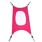 ベビーベッド ベビーハンモック 　旅行ベビーベッド　保育園ベッドの受け台 調節可能 折りたたむ式 強力な耐久性 スリーピングベッド　健康的な開発　ベビーセーフティ＆コンフォート用　ギフト (ローズレッ