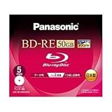 パナソニック BD-REディスク50GB/2倍速/5枚パック LM-BE50DH5A