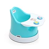 ダイニングテーブル用のポータブル幼児用ブースタシート、新生児用屋外給餌用椅子用ホイール付きベビーシート (色 : 青)