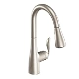 Moen 7594SRS Arbor One-Handle High Arc Pulldown Kitchen Faucet Featuring Reflex, Spot Resist Stainle