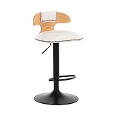 バースツール、ヴィンテージハイスツールフロントデスクチェア、コーヒーチェアサドルシートバックレストチェア付き,C