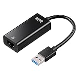 イーサプライ 有線LANアダプター USB3.2 Gen1 イーサネットアダプタ ChromeBook Nintendo Switch対応 EZ5-USB071BK