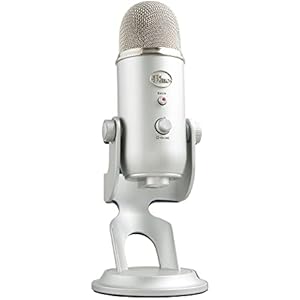 Blue Yeti USBマイク PC/Mac/ゲーム/レコーディング/ストリーミング/ポッドキャスティング/スタジオ/コンピュータコンデンサーマイク用 ブルーVO!CE効果 4つのピックアップパターン プラグアンドプレイ - シルバー