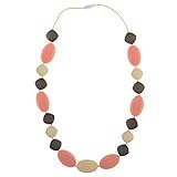 Chew-Choos - 'Cutie Pie' Silicone Teething Necklace - Modern Chic Baby Teether (Gossamer Dream) by C