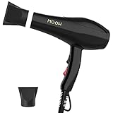 EGEN ヘアドライヤー 大風量2.0m³/分 速乾 2000W マイナスイオン プロサロン/業務用/家庭用 ノズル2個付属 6段階温度&風量調節 ブラック