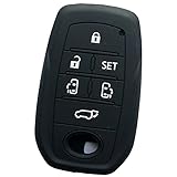 ZIAN トヨタ 車用 アルファード ヴェルファイア 30系 グランエース 新型シエンタ スマートキーシリコンカバー ブラック (ブラック)