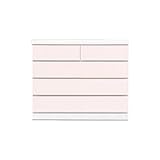 Alpha Takaba Co.,Ltd. カラフルチェストシリーズ ローズ 100cm幅4段 パステルピンク