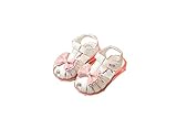 LAZA 可愛い ベビー 女の子 サンダル 靴下 つま先 保護 お花 おしゃれ きれいめ 子供 各サイズ 夏 水泳 海 女児 (内寸14.5cm)