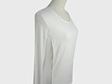 【ＫＡＺＵ　ＳＴＹＬＥ】授乳ロンTシャツストレッチベア天竺出産後用日本製 (L, オフ白)