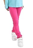 [シメファブリック] ストレッチパンツ レギンスパンツ キッズ ベビー レギパン ジュニア 長ズボン ロングパンツ 男の子 女の子 子供ズボン 子供服 110cm DV-1【20-10】 SHOCKING-PINK