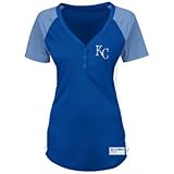 Kansas City Royals Womens Diva」Vネック半袖シャツ L