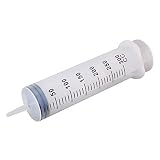 Yavoluy 注射器 インジェクタ シリンジ プラスチック 大容量 200ml/250ml/300ml/350ml/500ml ペット 給餌 給水 投薬 洗浄 インク オイル 肥料 液体 計量 注入 再使用可能 (300ML)