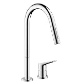Hansgrohe(ハンスグローエ) アクサーチッテリオM 2ホール引出式キッチンシャワー混合水栓 (ハンスグローエ ジャパン公式・日本規格適合品)