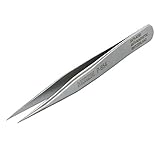ホーザン(HOZAN) ピンセット 完全非磁性 ショートタイプ 全長90mm 先端幅0.2mm 最大開幅6mm 重量10g  P-654
