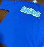 即 超 スマーフ 刺繍 ぷくぷくBIGプリントTシャツ 半袖 シャツ