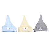 Dovewill 3個セット　赤ちゃん　ベビー　コットン　睡眠帽子　ビーニーハット　帽子　通気性　ソフト　贈り物
